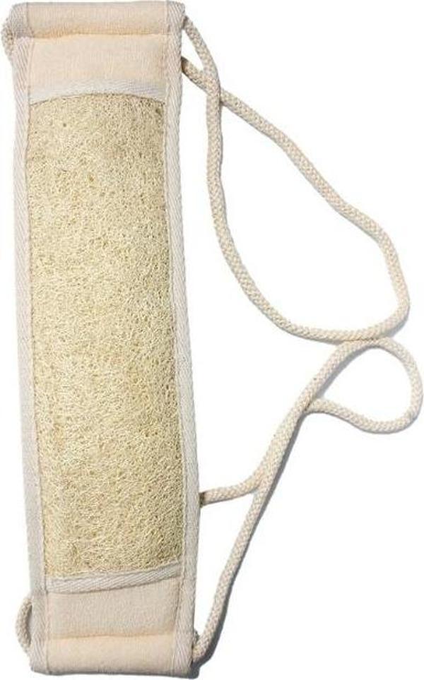 Gençay Doğal Kabak Lifi Loofah İpli Kısa Sırt Kesesi - Image 1