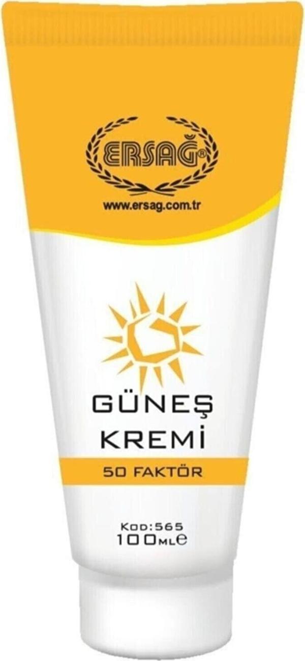 Ersağ 100 Ml 50 Faktör Güneş Kremi - Image 1