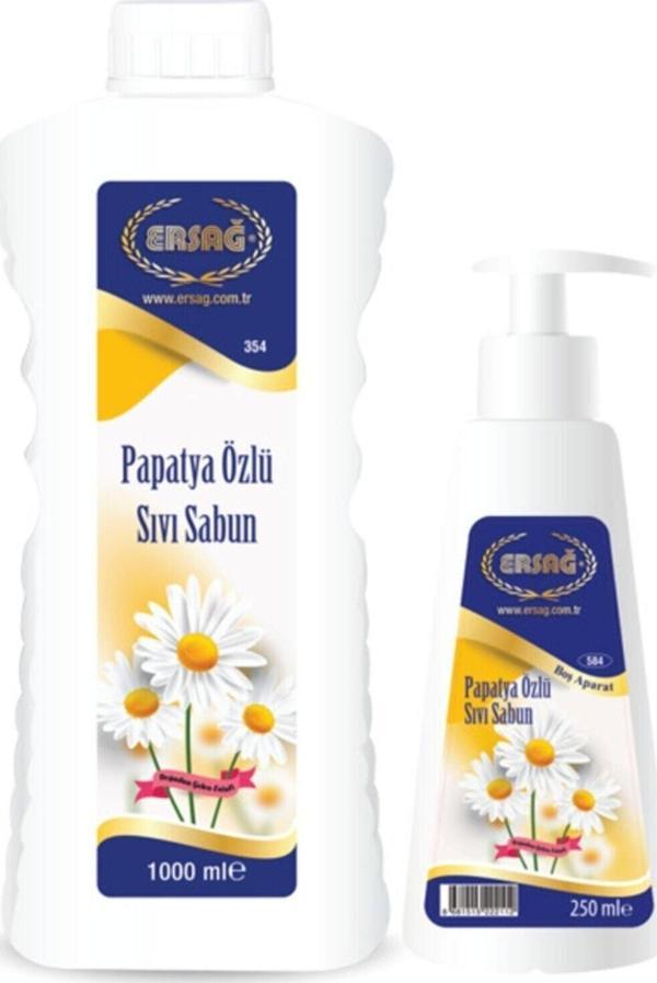 Ersağ Aparatlı Papatya Özlü Sıvı El Sabunu 1000 ml. - Image 1