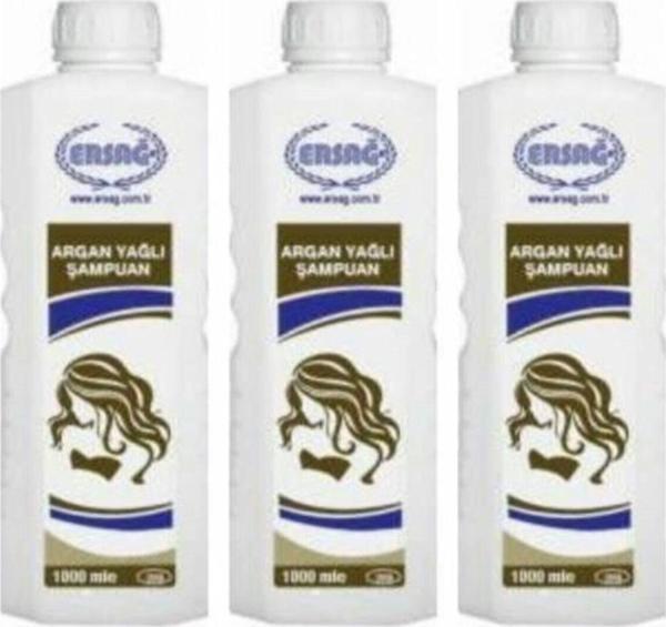 Ersağ Argan Yağlı Şampuan 3x1000 ml - Image 1