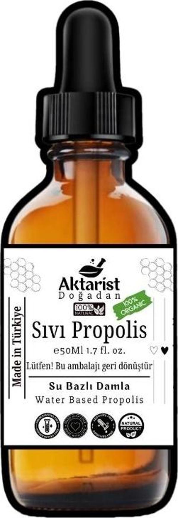 Aktarist Organik Sıvı Propolis Ekstraktı 50 Ml ( Su Bazlı ) - Image 1