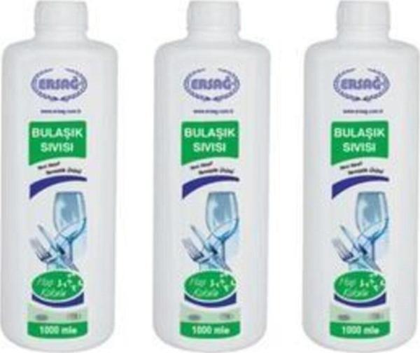 Ersağ Hoş Kokulu Elde Yıkama Bulaşık Deterjanı 1000 Ml 3 Adet - Image 1