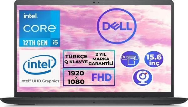 DELL Inspiron 15 3520 i5-1235U 8GB 512GB SSD 15.6" Freedos Dizüstü Bilgisayar I352024052009U 001 - Image 1