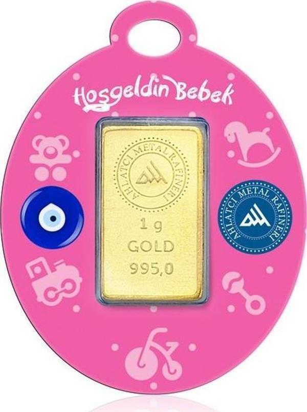 24 Ayar - 1g Altın Kız Bebek - Image 1
