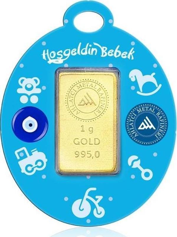 24 Ayar - 1g Altın Erkek Bebek - Image 1