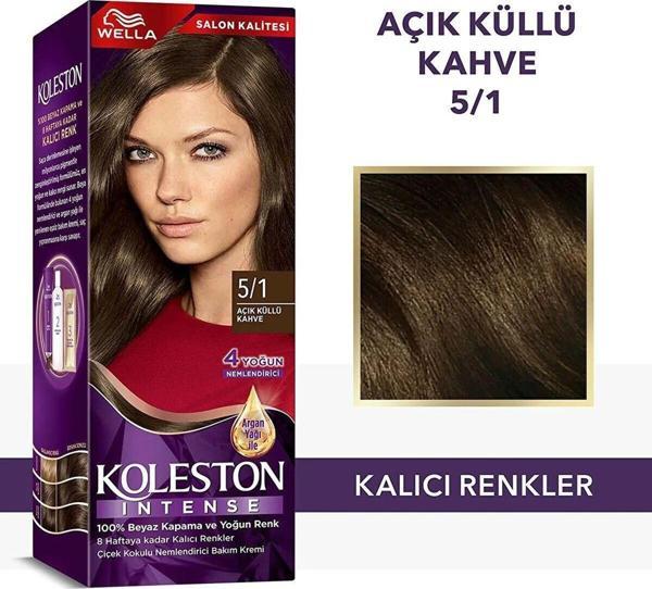 Koleston Intense Saç Boyası 5/1 Ekstra Küllü Kahve - Salon Kalitesi - Image 1