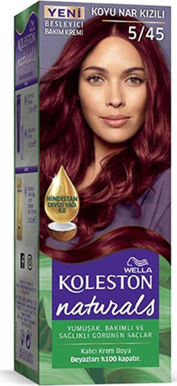 Naturals Saç Boyası Koyu Nar Kızılı 5/45 - DRY8533-8266 - Image 1