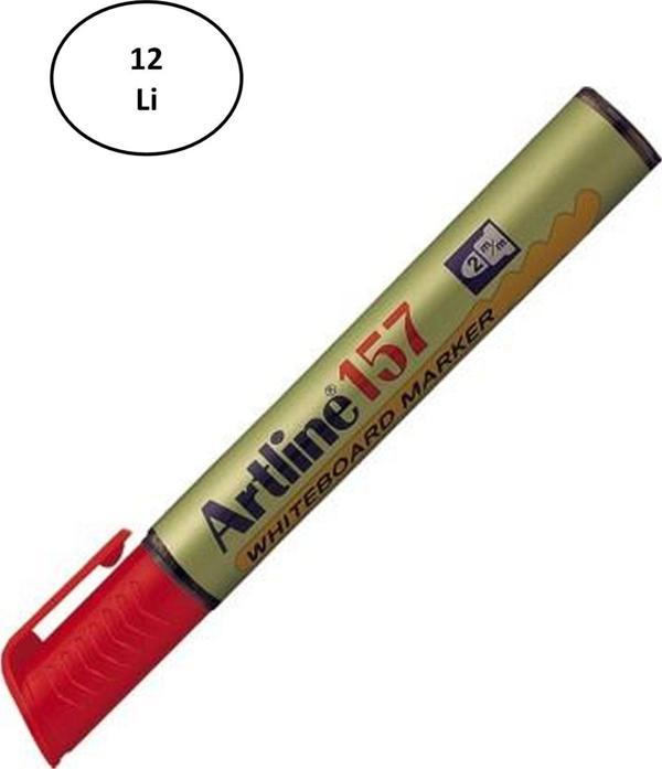 Artline 159 Whiteboard Marker Red Kesik Uç 12'li - Image 1