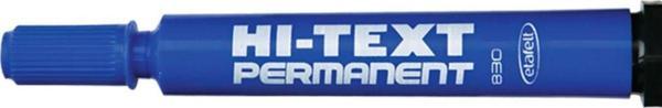 Hi-Text 830PBM Permanent Marker Yuvarlak Uç Mavi 12 Li Kutu - Image 1