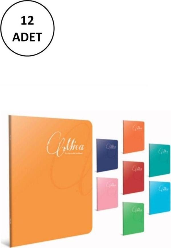 Mbb E-Ticaret Gıpta Mica A4 Tel Dikişli Pp Kapak Defter 120 Yaprak Kareli(12 Adet) - Image 1