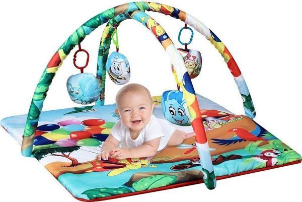 Baby Marine Oyuncaklı Oyun Halısı - Oyun Minderi - Neşeli Hayvanlar - Image 1