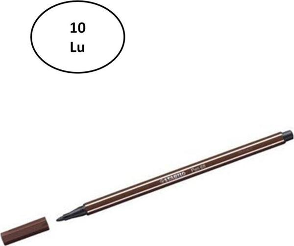 Umut Stabilo Pen 68 Kahverengi 68/45 10'lu - Image 1