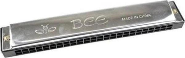 East Top Bee Df24 Harmonica / Alüminyum Gövde 24 Delikli Gümüş Renk Mızıka - Image 1