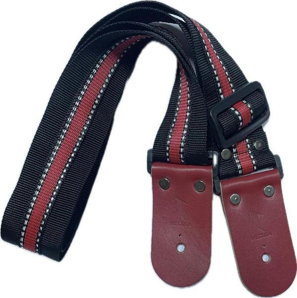 Medusa Ruby Harbor Ayarlanabilir Deri Uçlu Gitar Askısı - Image 1