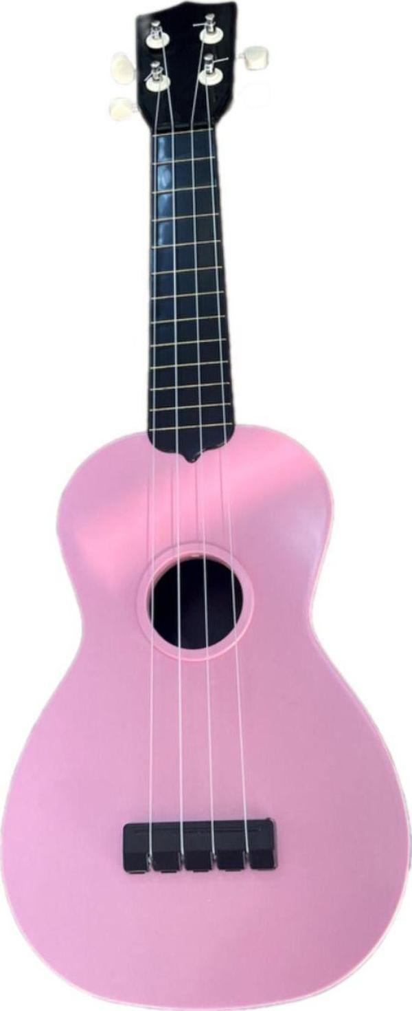 Rock Viper Hawiian Xu2101 -Pembe Kompozit Soprono 4 Telli Ukulele - Image 1