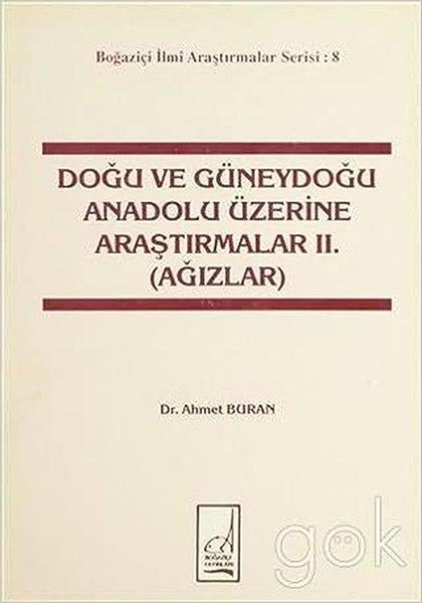Doğu ve Güneydoğu Anadolu Üzerine Araştırmalar 2. (Ağızlar) - Boğaziçi Yayınları - Image 1