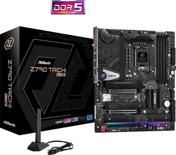 Asrock Z790 Taichi Lite 90-MXBMF0-A0UAYZ Intel Z790 Soket 1700 DDR5 7200(OC)MHz EATX Gaming (Oyuncu) Anakart - Image 1
