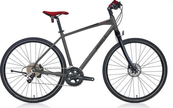 Carraro Sportive 250 HD Fren 22 Vites 28 Jant Şehir Bisikleti Antrasit Siyah Kırmızı 46 Kadro - Image 1
