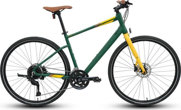 Carraro Sportive 328C HD Fren 18 Vites 28 Jant Şehir Bisikleti Mat Koyu Yeşil Sarı 48 Kadro - Image 1