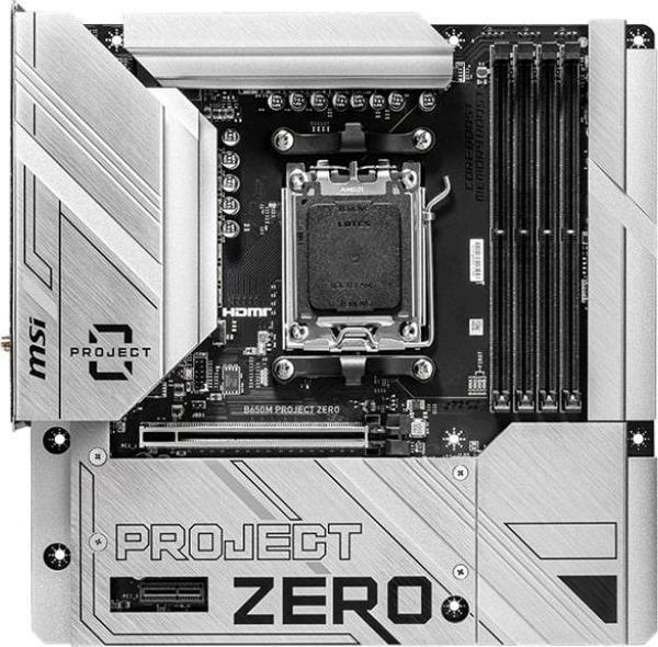 MSI B650M Project Zero AM5 Soket DDR5 7600(OC)MHz mATX Anakart - Image 1