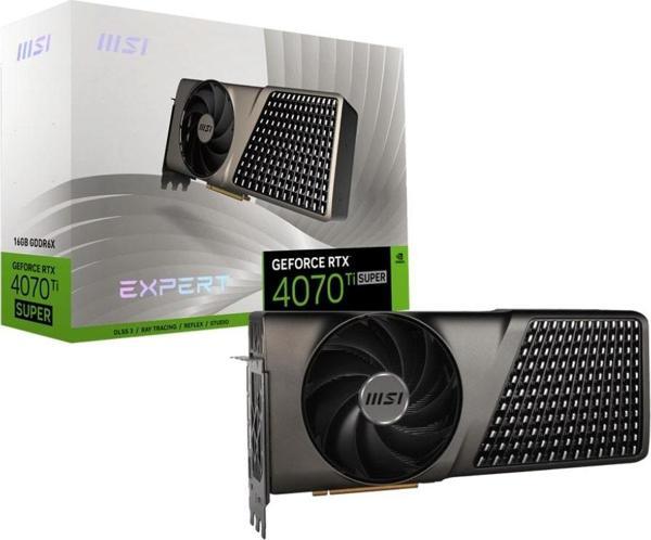 MSI GeForce RTX 4070 Ti SUPER 16G EXPERT GDDR6X 256Bit DX12 DLSS 3 Gaming (Oyuncu) Ekran Kartı - Image 1