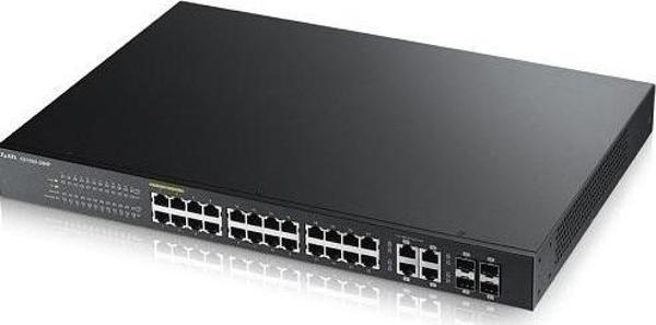 Zyxel GS1920-24HP V2 24 Port 100/1000 + 4xDualSFP L2 Yönetilebilir Hybrid Nebulaflex Poe Switch - Image 1