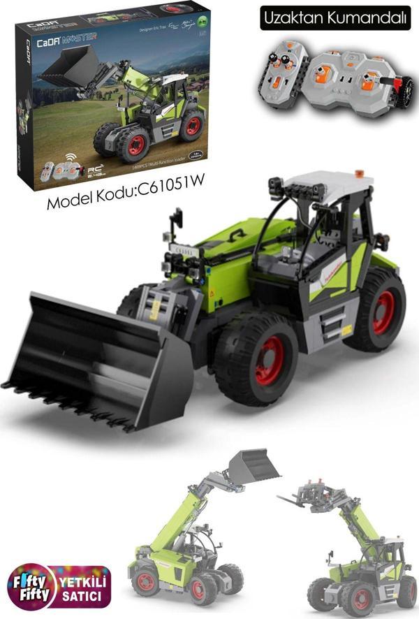 Cada Telehandler -C61051W (1469 Parça) Uzaktan Kumandalı Oyuncak Yapım Seti - Image 1