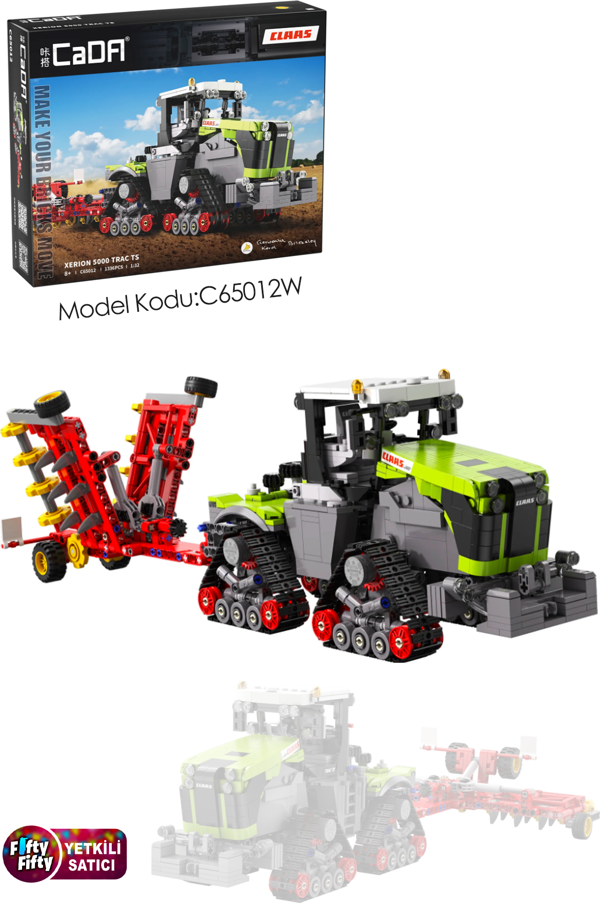 Vagonlife Cada  CLAAS XERION 5000 -C65012W (1336 Parça) Profesyonel Oyuncak Yapım Seti - Image 1