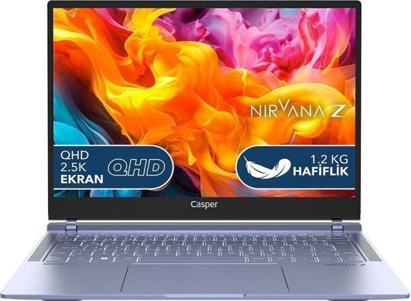 Casper Nirvana Z100 i5-1335U 16GB LPDDR5 2TB SSD 14" Freedos Mavi Laptop Z100.1335-BX00X-M-Q - Image 1