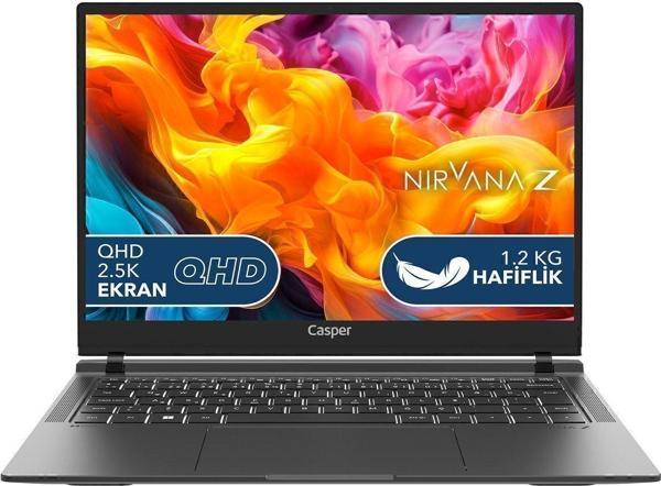 Casper Nirvana Z100 i7-1355U 16GB LPDDR5 500GB SSD 14" Freedos Oniks Siyah Laptop Z100.1355-BV00X-S-Q - Image 1