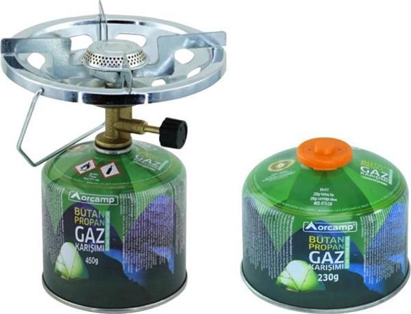 Orcamp Kamp Ocak Seti-450 gr Tüp K-500-450+Tüp KTS-230 ORC-024-B1 - Image 1
