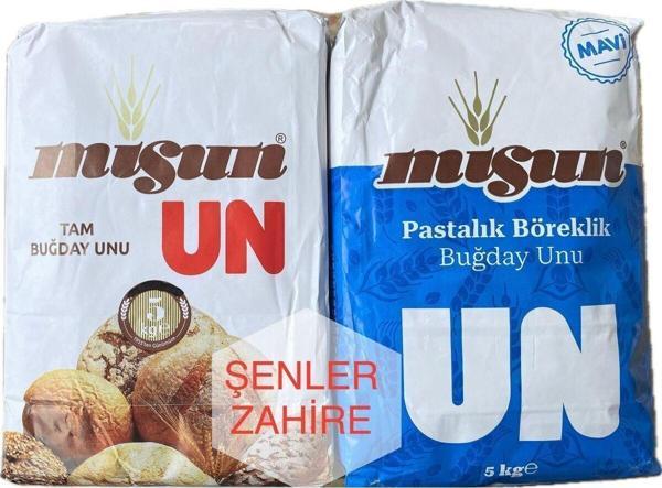 Mis - 5 Kg Tam Buğday Unu Ve 5 Kg Pastalık Böreklik Buğday Unu - 2 Li Ekonomik Ürün - Image 1