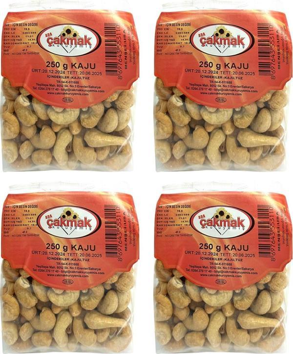 Çakmak Kaju 250 gr x 4 Adet - Image 1