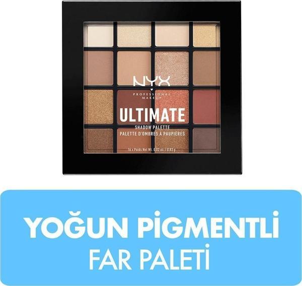 NYX Professional Makeup Ultimate Shadow Palette Warm Neutrals - Image 1