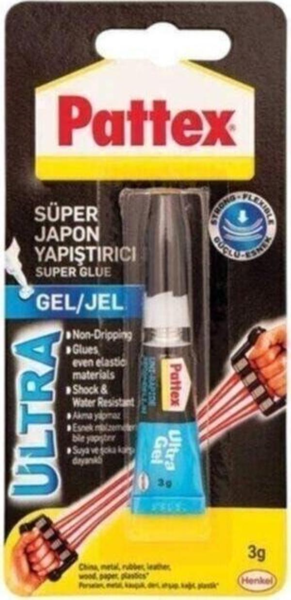 Pattex Ultra Jel Süper Japon Yapıştırıcı 3 Gr Blister - Image 1