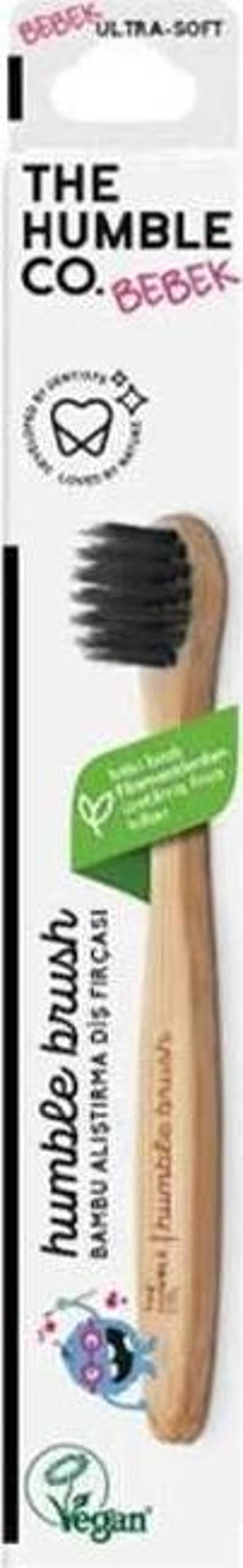 Humble Brush Baby Bambu Alıştırma Diş Fırçası Siyah - Image 1