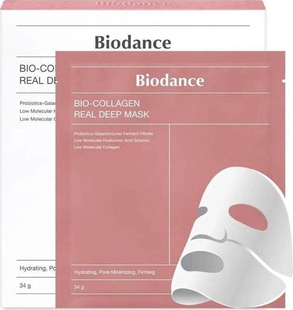 Biodance Bio Collagen Real Deep Mask Yüz Maskesi 4x34g - Image 1