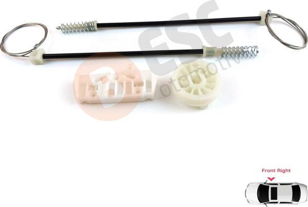 ESC Otomotiv Opel Corsa D S07 2006-2014 5-Kapı 13188491 İçin Elektrikli Ön Sağ Cam Kriko Tamir Seti - Image 1