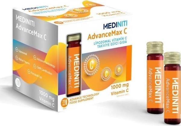 Mediniti AdvanceMax C 1000mg Vitamin C 20 Şişe - Image 1