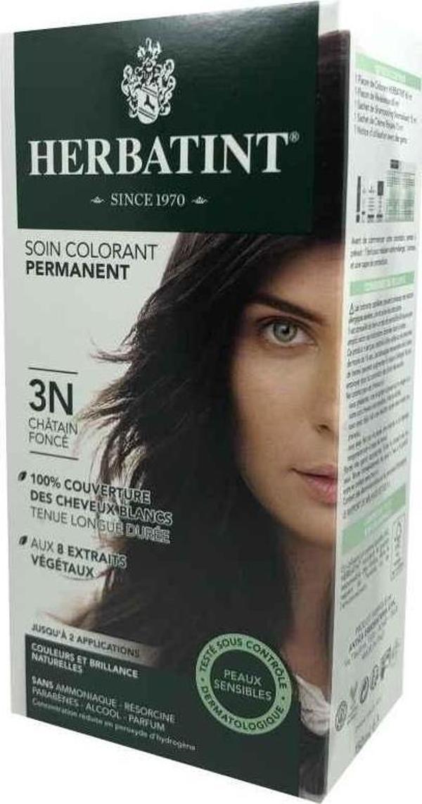 Herbatint Saç Boyası 3N Chatain Fonce - Dark Chestnut - Image 1