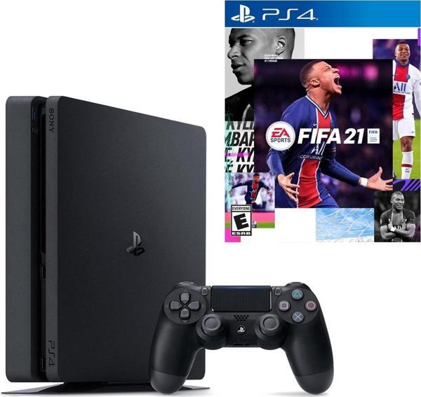 Sony Playstation 4 Slim 500 GB + PS4 Fifa 2021 - Image 1