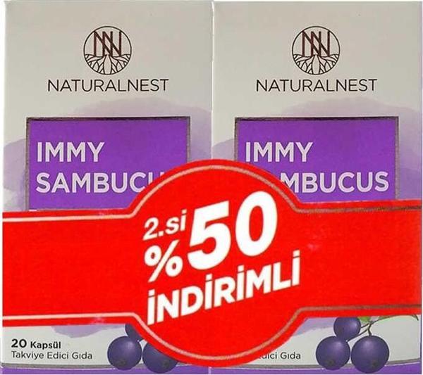 Naturalnest Immy Sambucus 2x20 Kapsül - Image 1