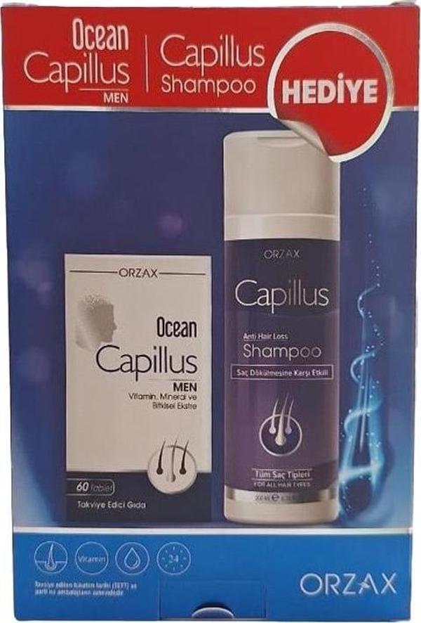 Ocean Capillus Men 60 Tablet + Capillus Shampoo 200ml Hediye - Image 1