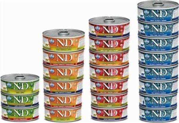 N&D Karışık Kedi Konservesi 12 Adet 80 gr - Image 1