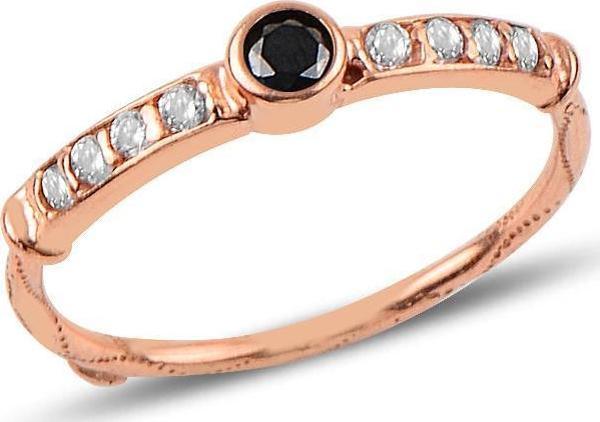 Gümüş ayarlamalı zirkon taşlı yüzük  - Image 1