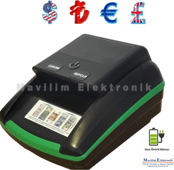 Bill Counter AL-130 F4 SahtePara Kontrol Makinesi  TL, USD, EURO, GBP - Image 1