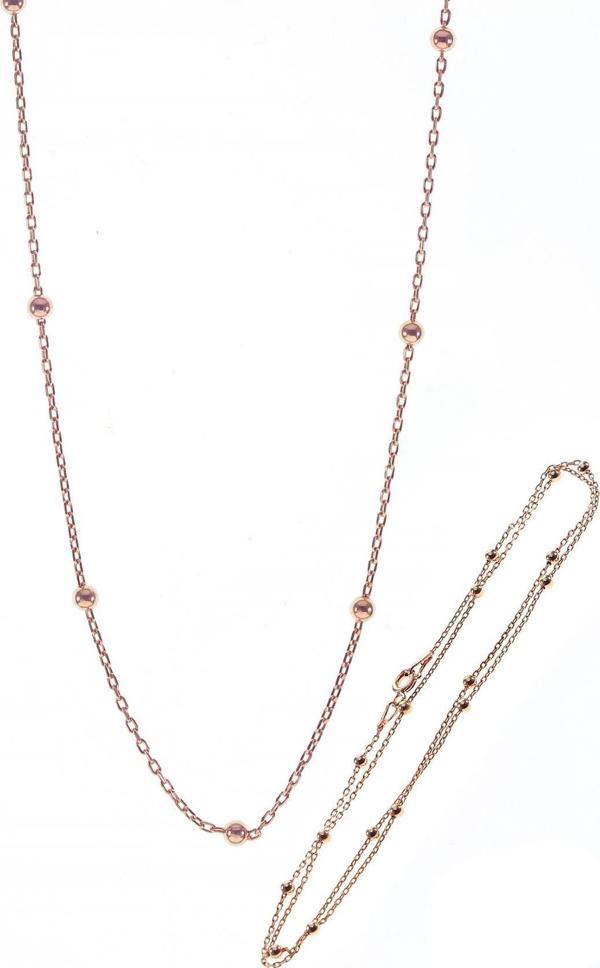 Gümüş 50 cm rose top top zincir  - Image 1