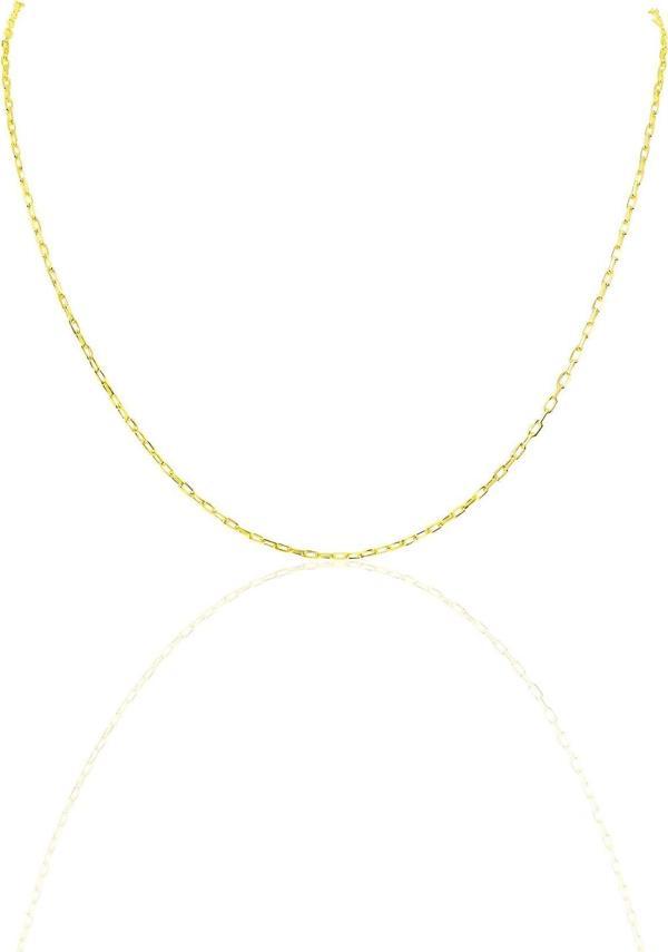 Gümüş altın rengi 45 cm figaro zincir SGTL10102GOLD  - Image 1