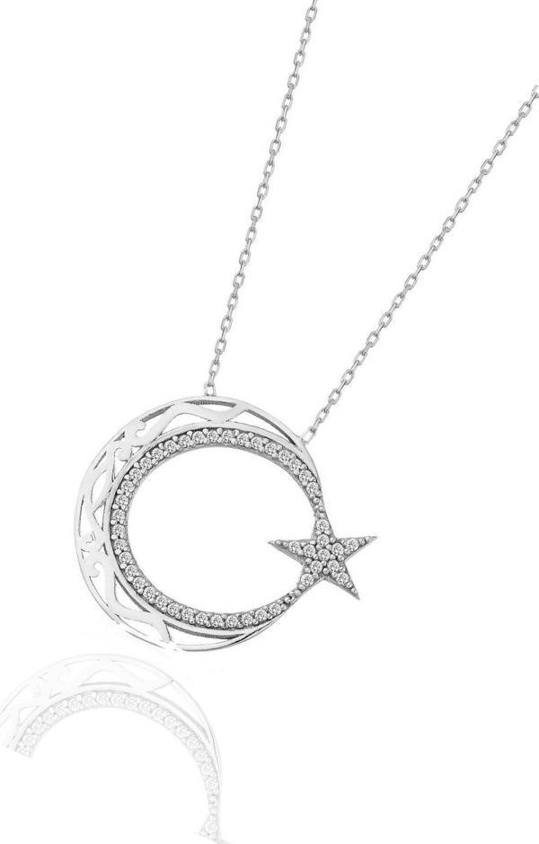 Söğütlü Silver ayyıldız kolye  - Image 1