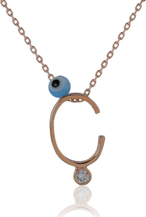 Ç Harf Gümüş Kolye  - Image 1